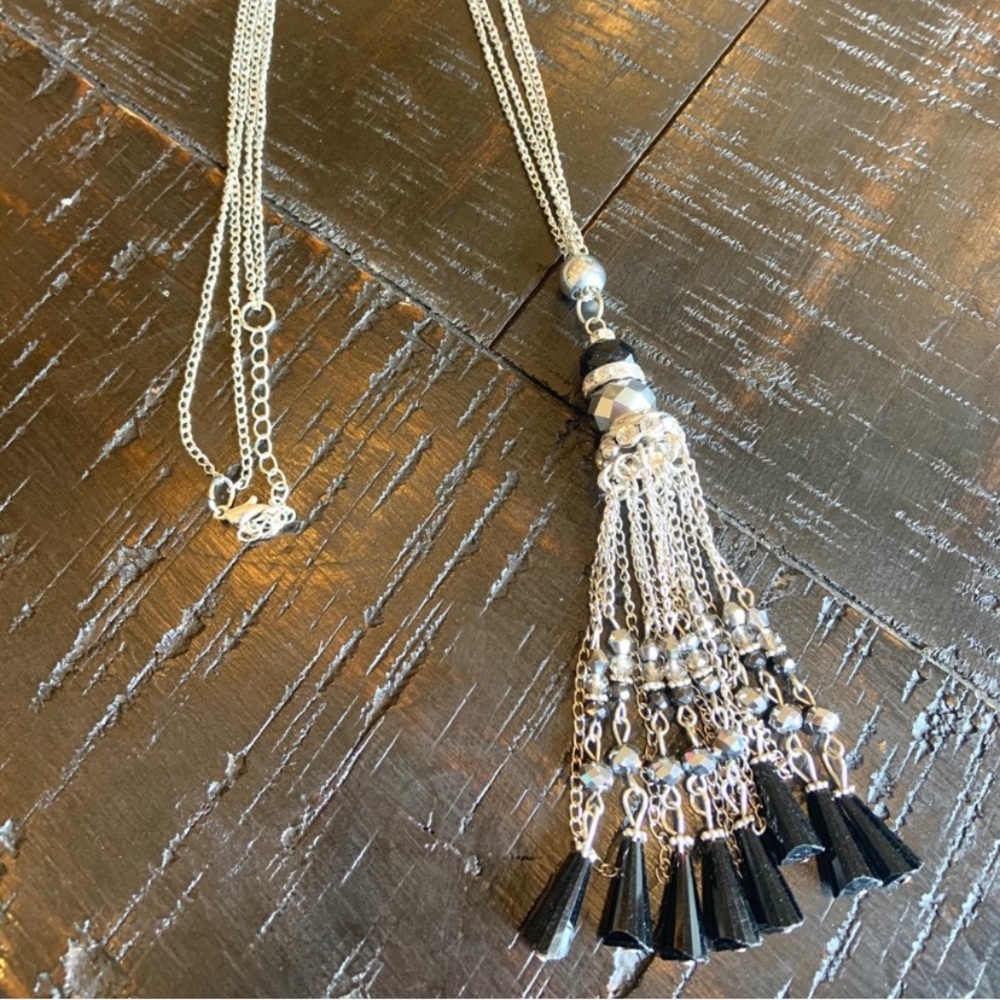 Beaded Fringe Necklace